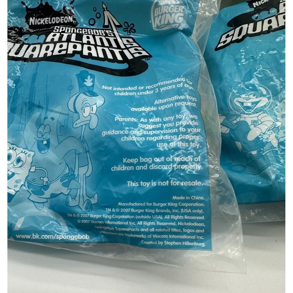 BURGER KING SPONGEBOB LOST IN TIME & ATLANTIS SQUAREPANTIS 21 SEALED + 1 LOOSE